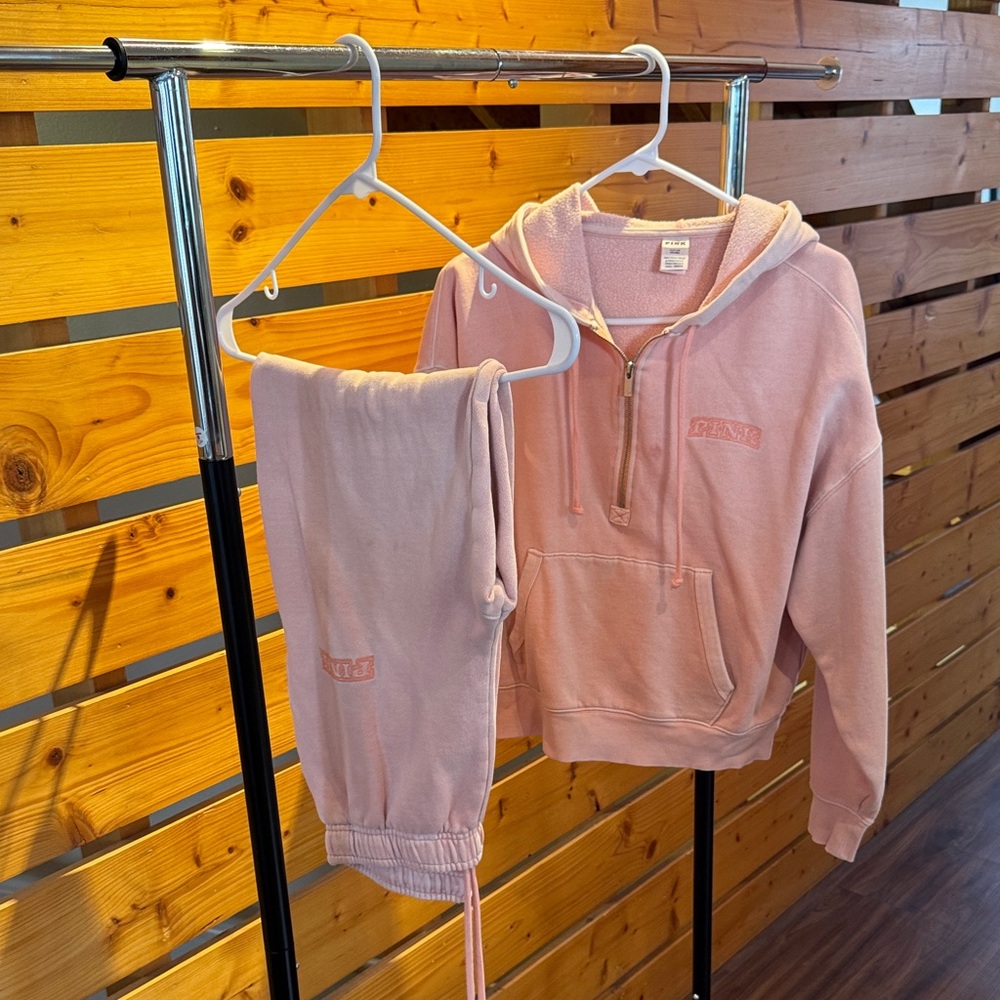 PINK Hoodie and Jogger Set